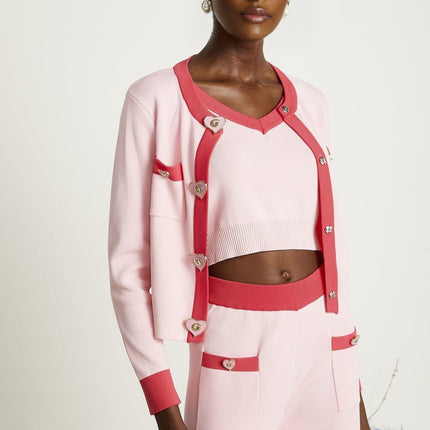 Carlotta Pink Knitted Matching Set