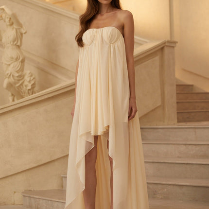 Carmela Midi Dress in Neutrals
