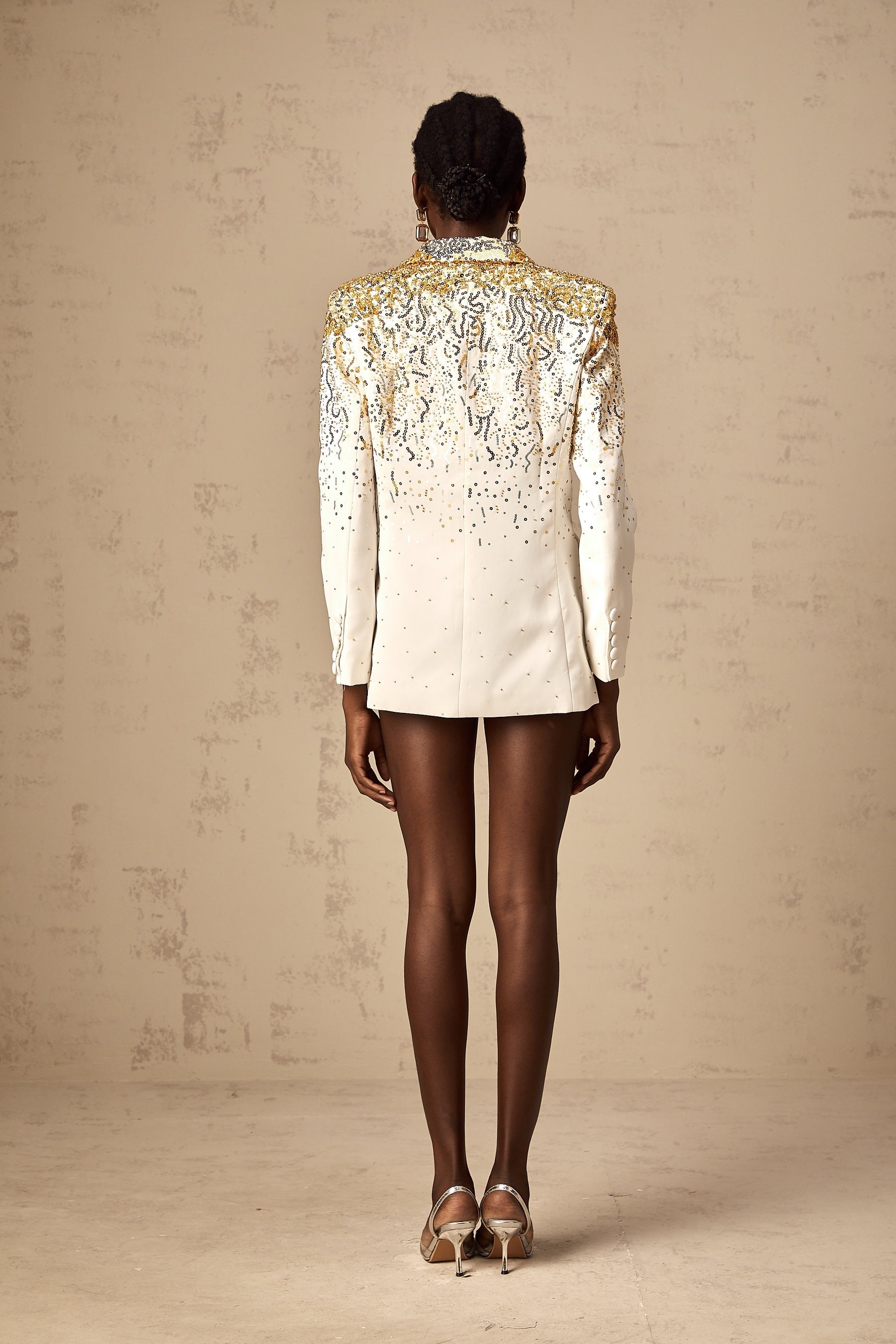 Carole sequinembellished doublebreasted blazer