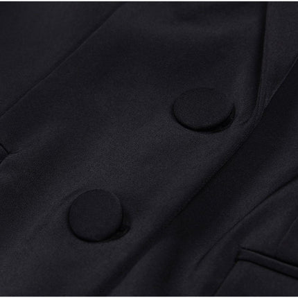 Carolina Black Crystal Embellished Tailored Jacket