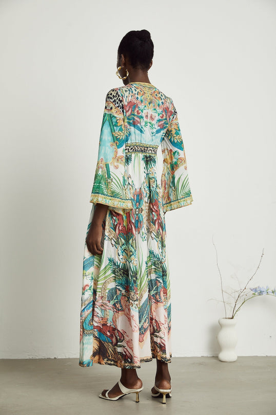 Cassandra graphicprint maxi dress