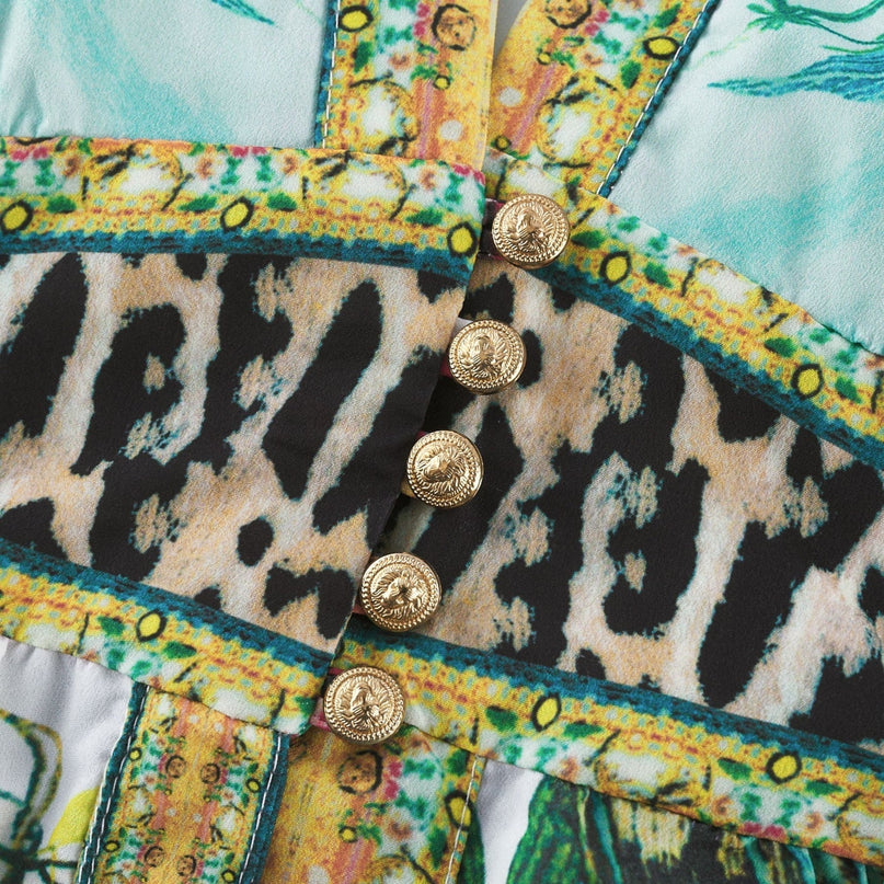 Cassandra graphicprint maxi dress