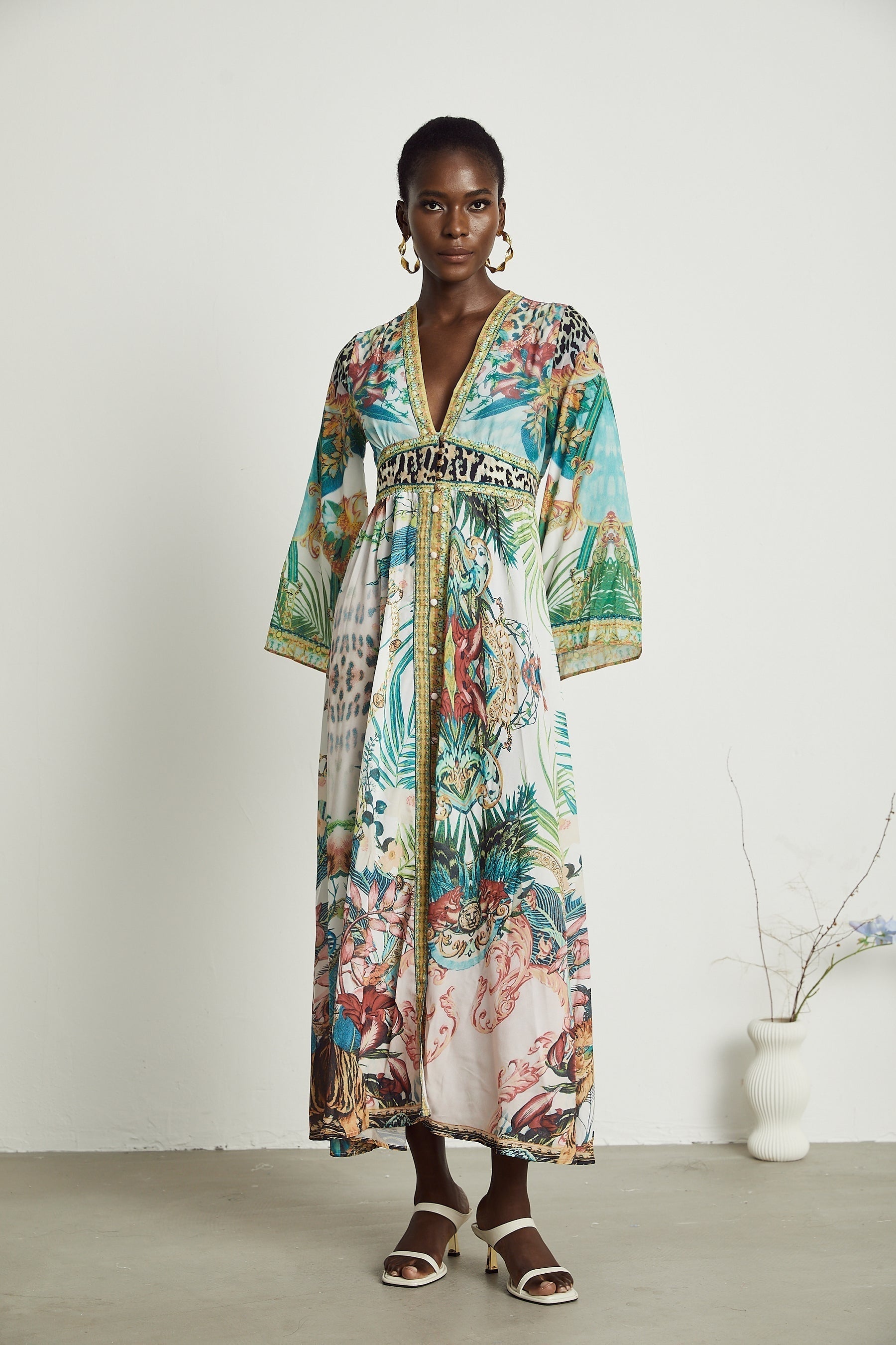 Cassandra graphicprint maxi dress