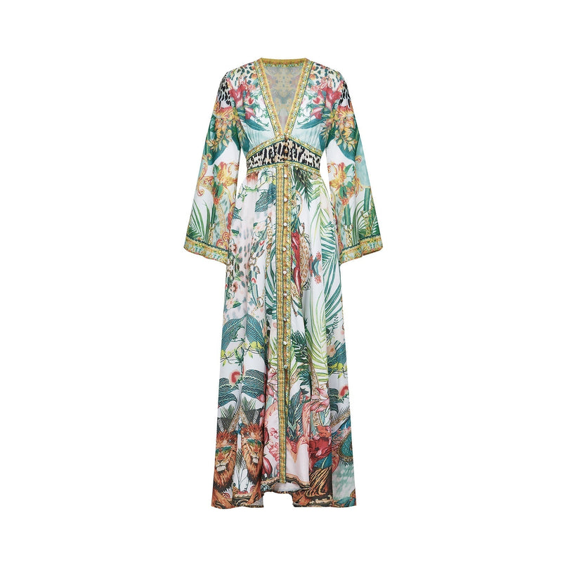 Cassandra graphicprint maxi dress