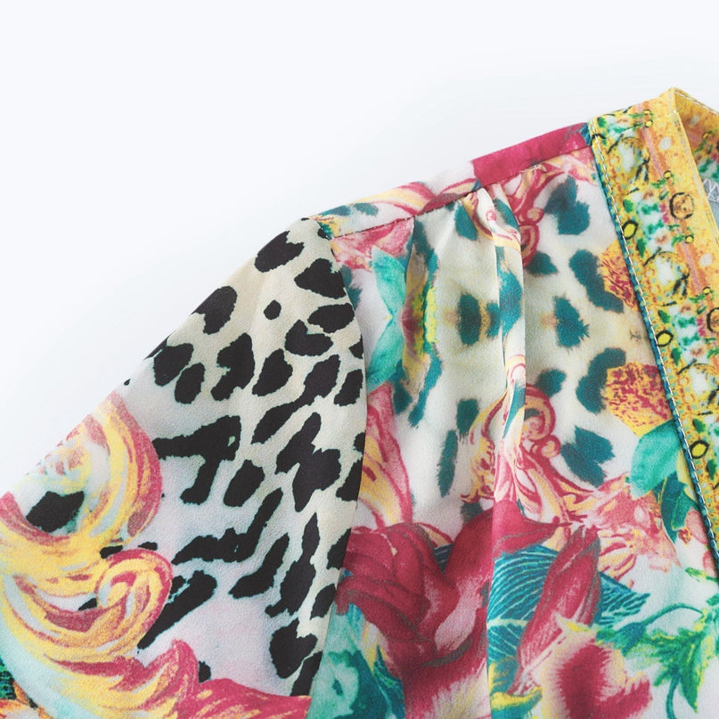 Cassandra graphicprint maxi dress