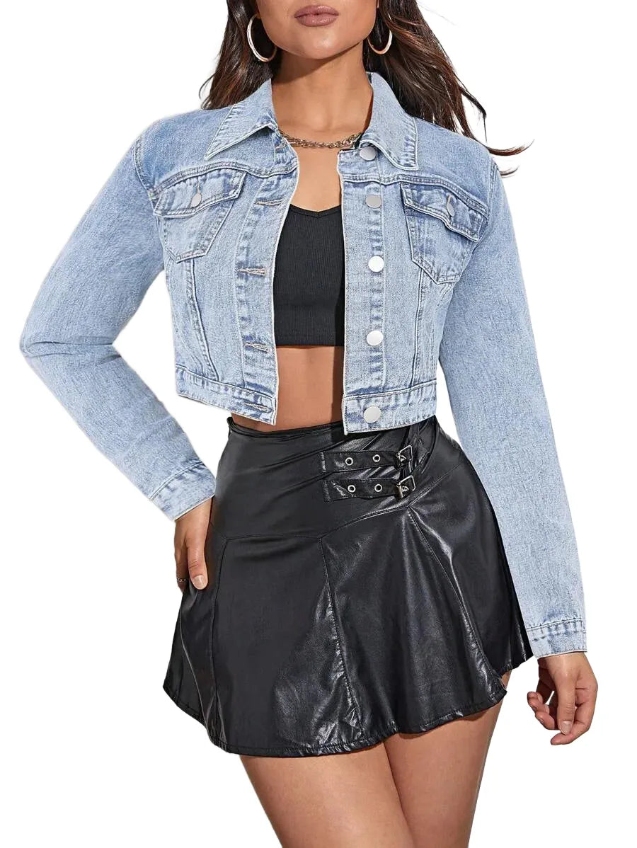 Casual Short Denim Jacket Versatile