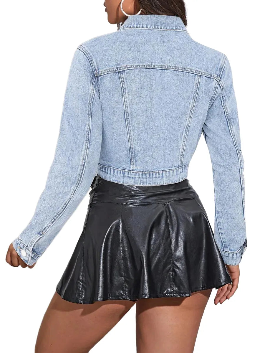 Casual Short Denim Jacket Versatile