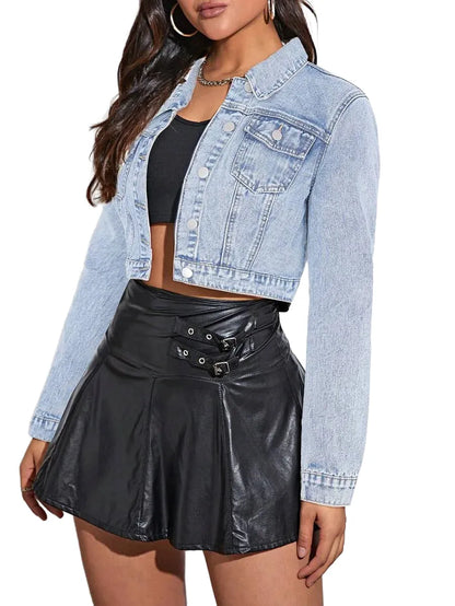 Casual Short Denim Jacket Versatile