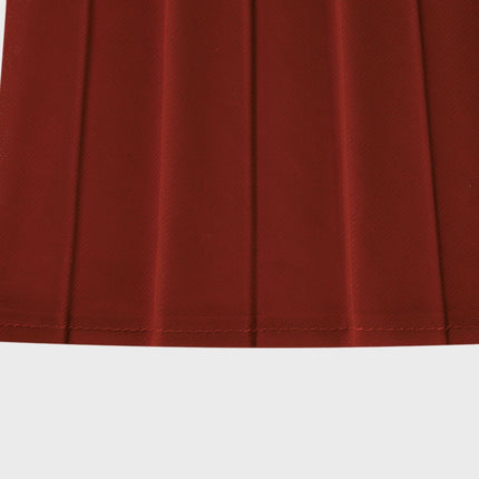 Caterina Red Pleated Bow Tie Top and Flounce Skirt Set