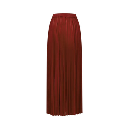 Caterina Red Pleated Bow Tie Top and Flounce Skirt Set