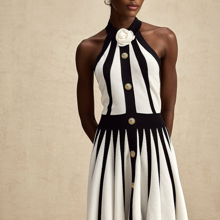 Catherine White Floral Appliqué Mini Dress