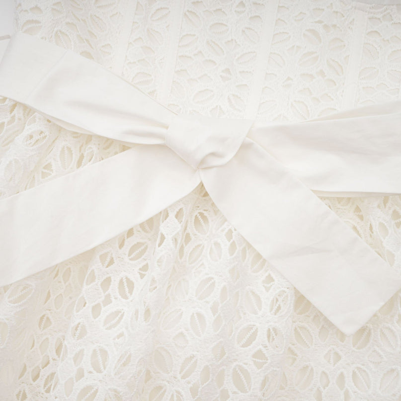 Catriona belted cutout cotton midi dress