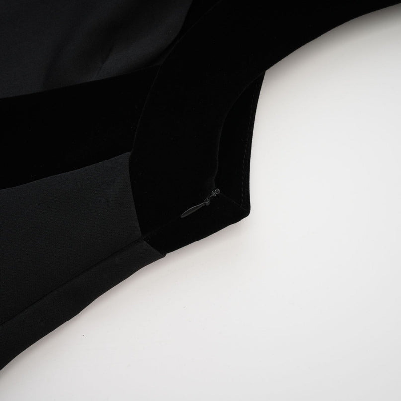 Catriona velvetbow lowback mini dress