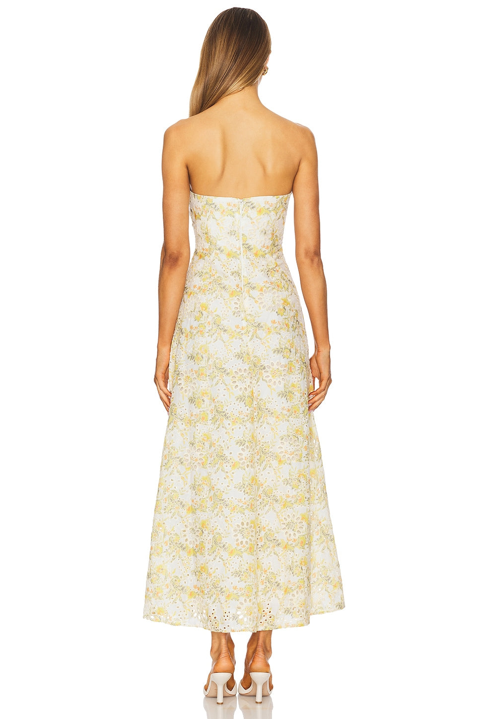 Lora Broderie Maxi Dress Bardot