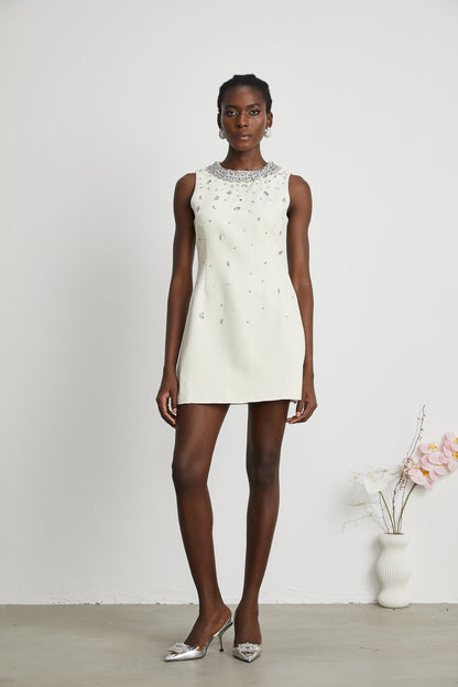 Cécile crystalembellished mini dress