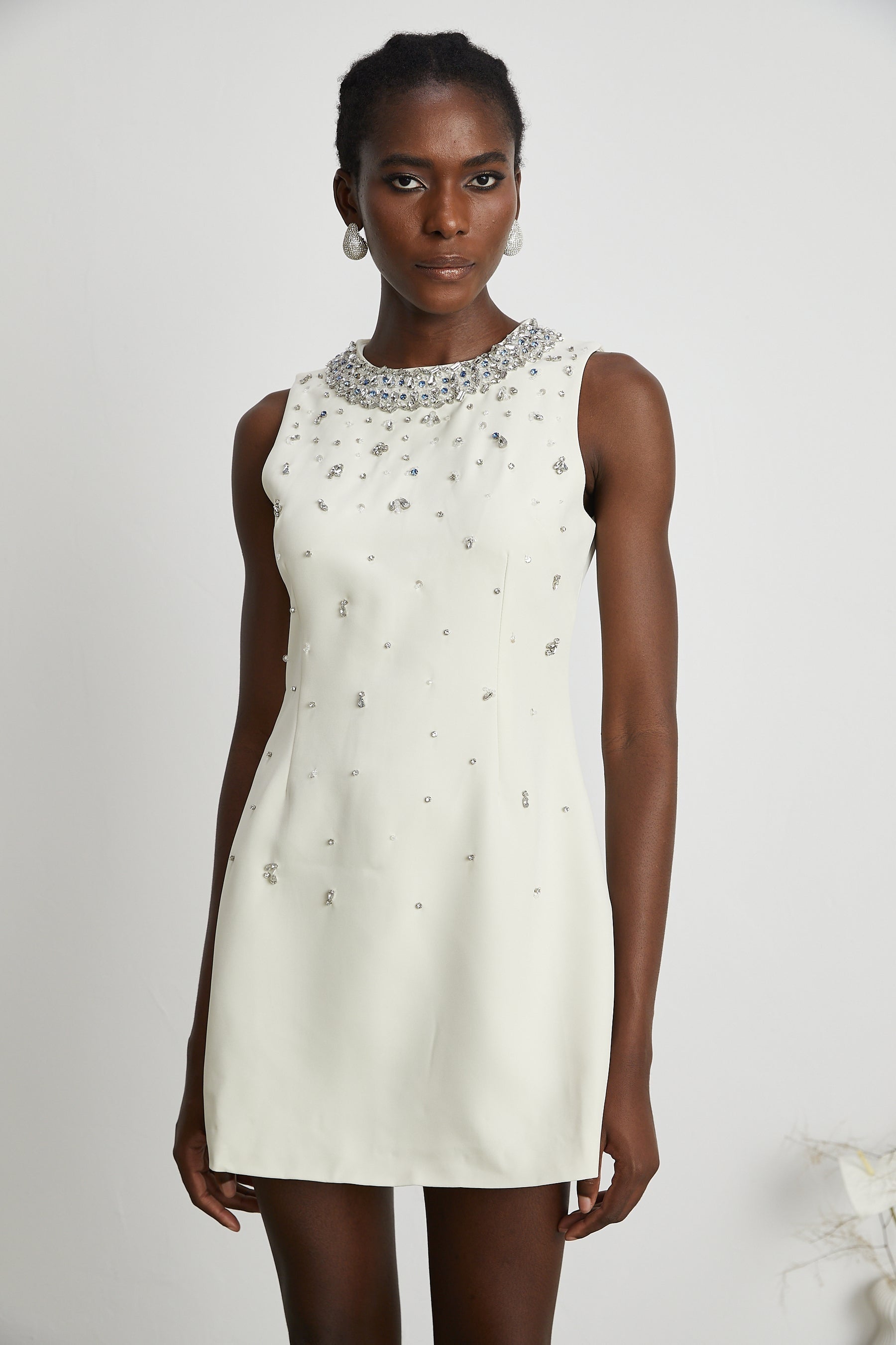 Cécile crystalembellished mini dress