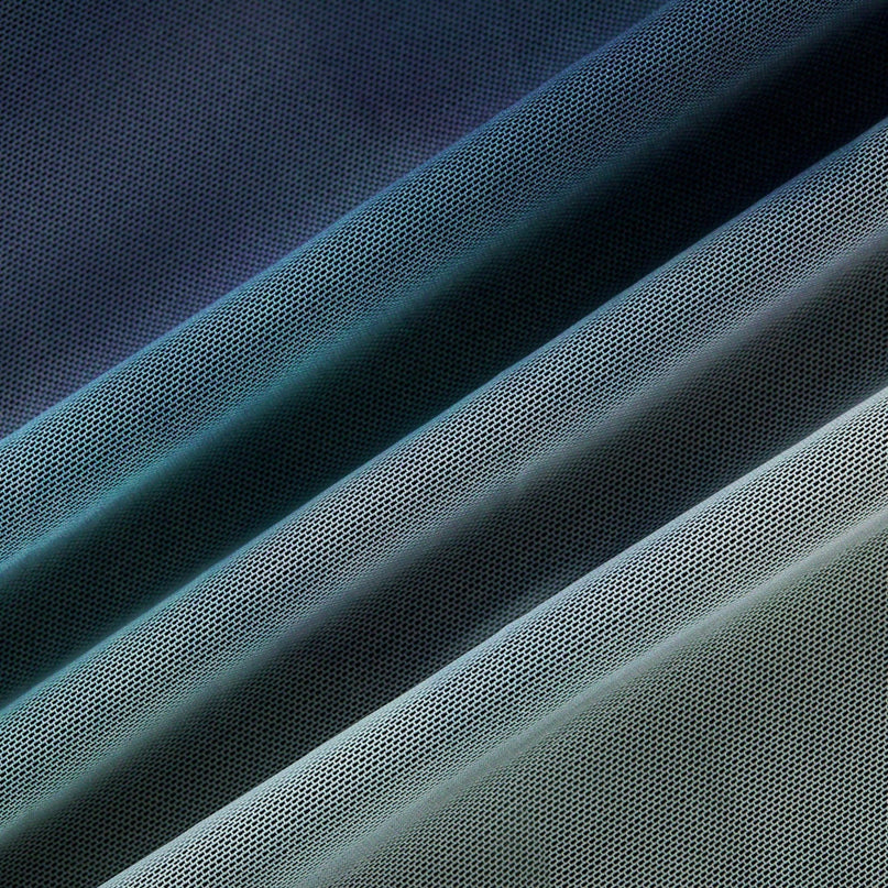 Céleste ombreprint pleated maxi dress