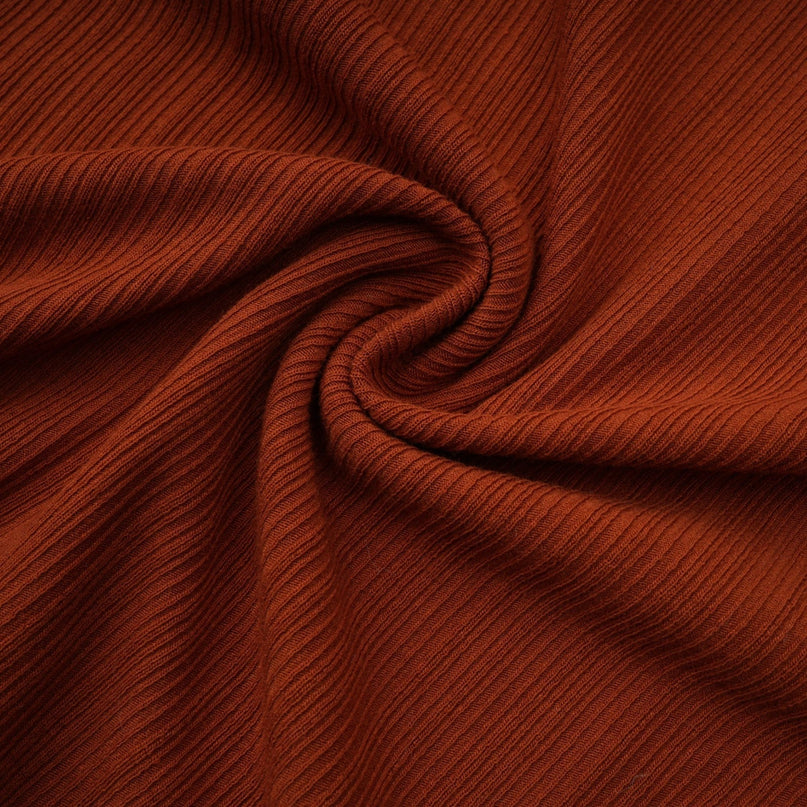 Célestine brown twisted cutout top  skirt matching set