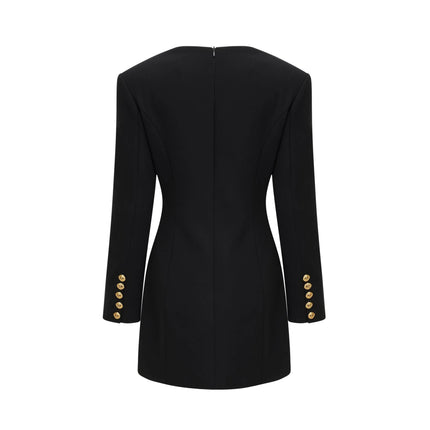 Céline black longsleeved dress