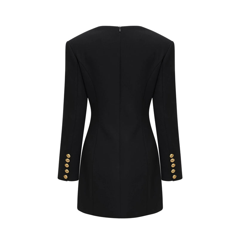 Céline black longsleeved dress