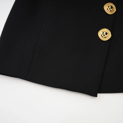 Céline black longsleeved dress