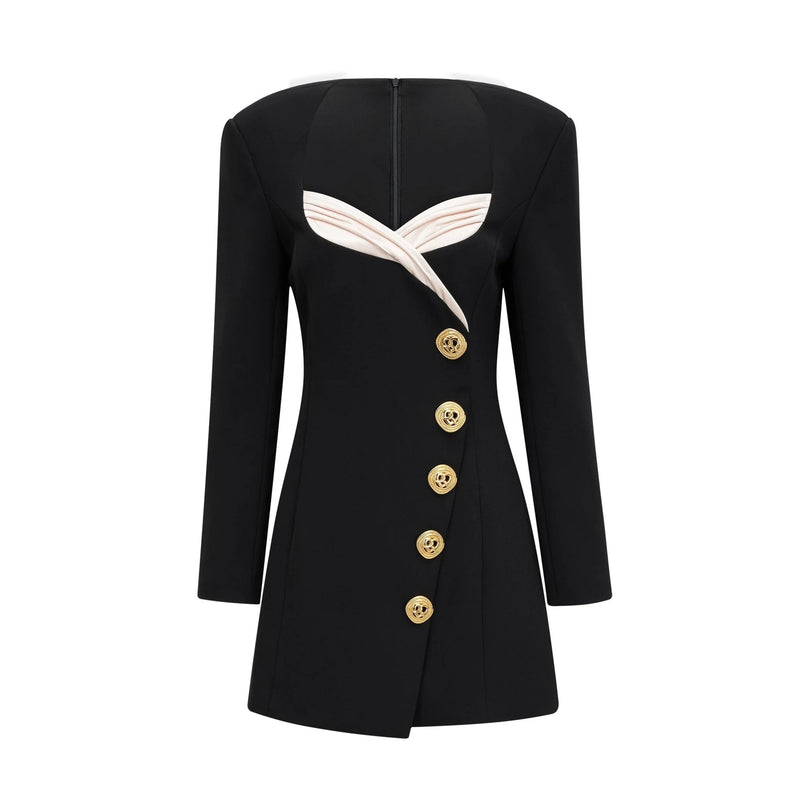 Céline black longsleeved dress