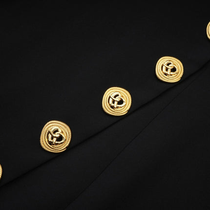 Céline black longsleeved dress