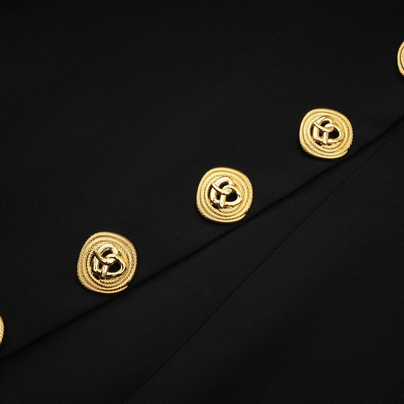 Céline black longsleeved dress