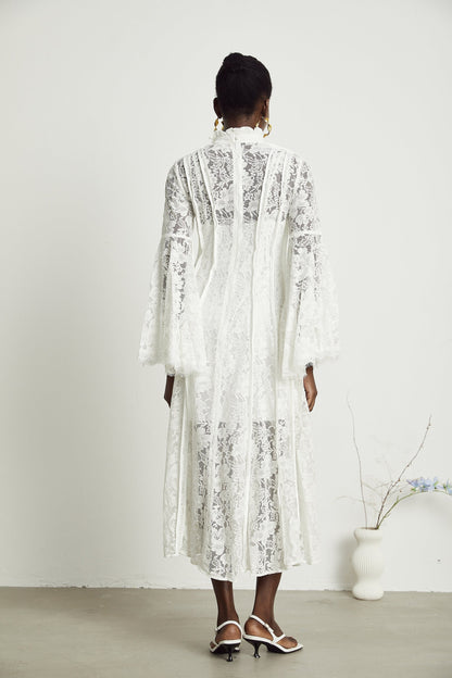 Céline lace cutout midi dress