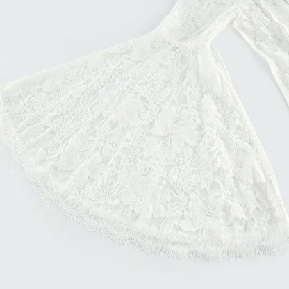 Céline lace cutout midi dress