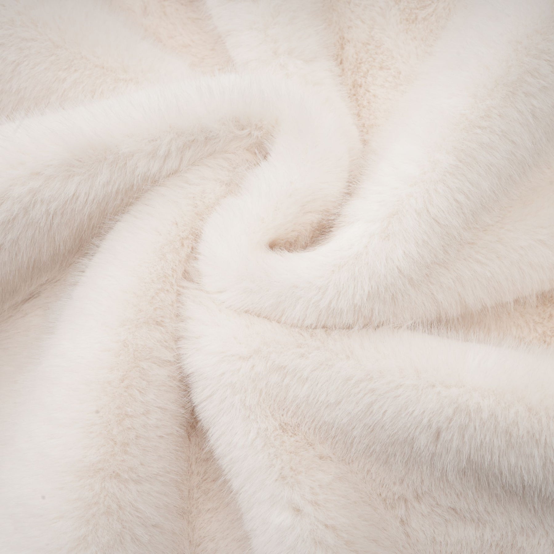 Chantal white fauxfur doublebreasted jacket