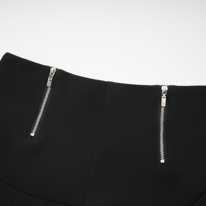 Charlee Black Culotte Shorts