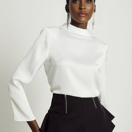 Charlee Black Culotte Shorts