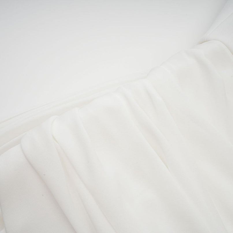 Charleigh White Mini Dress Ribbon Ruched Layered