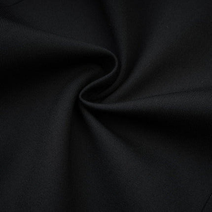 Charlotte Black Wool Blazer with Shawl Lapels and Single Button Fastening