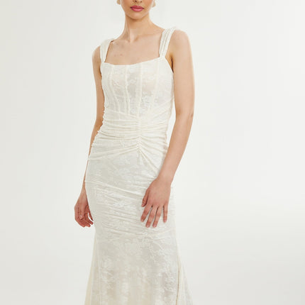 Charlotte floral jacquard maxi dress