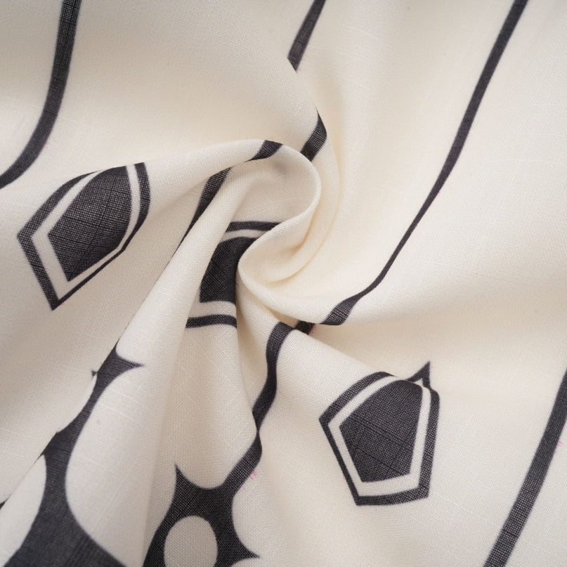 Charlotte White Graphic Shirt and Shorts Set