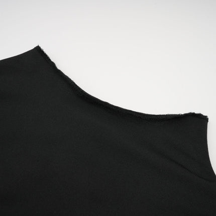 Chiara Black Bodysuit Mock Neck Cut Out Long Sleeve Thumb Slot Terylene Elastane Blend Glamour Allure Fashion Forward