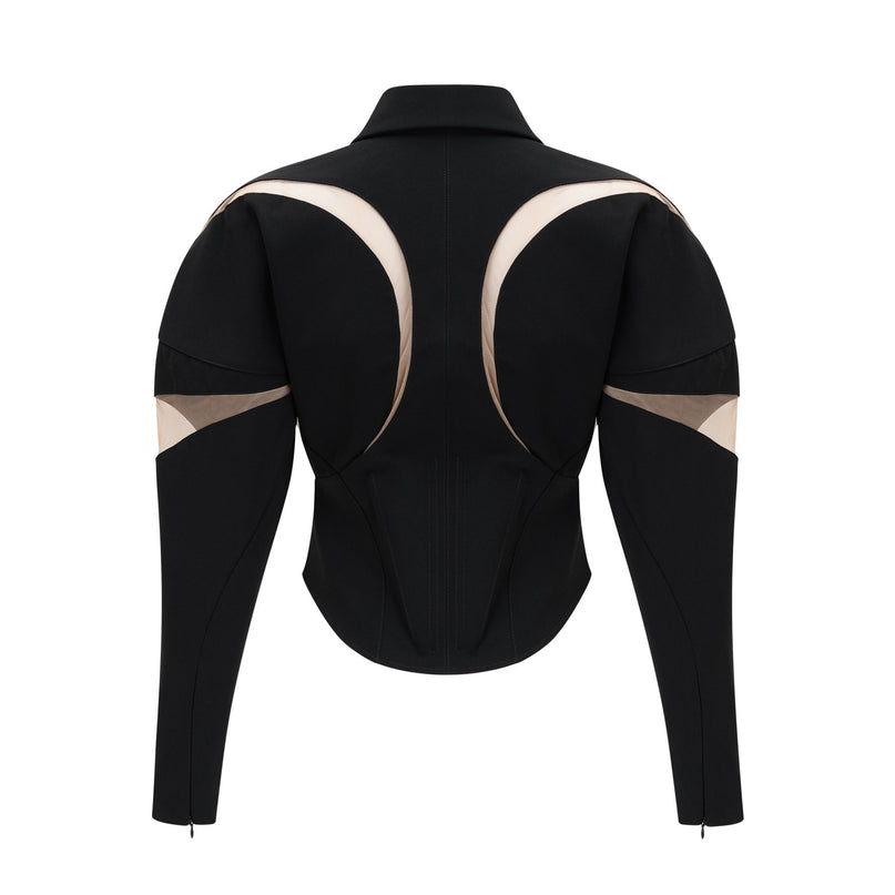 Chicca panelled corset jacket