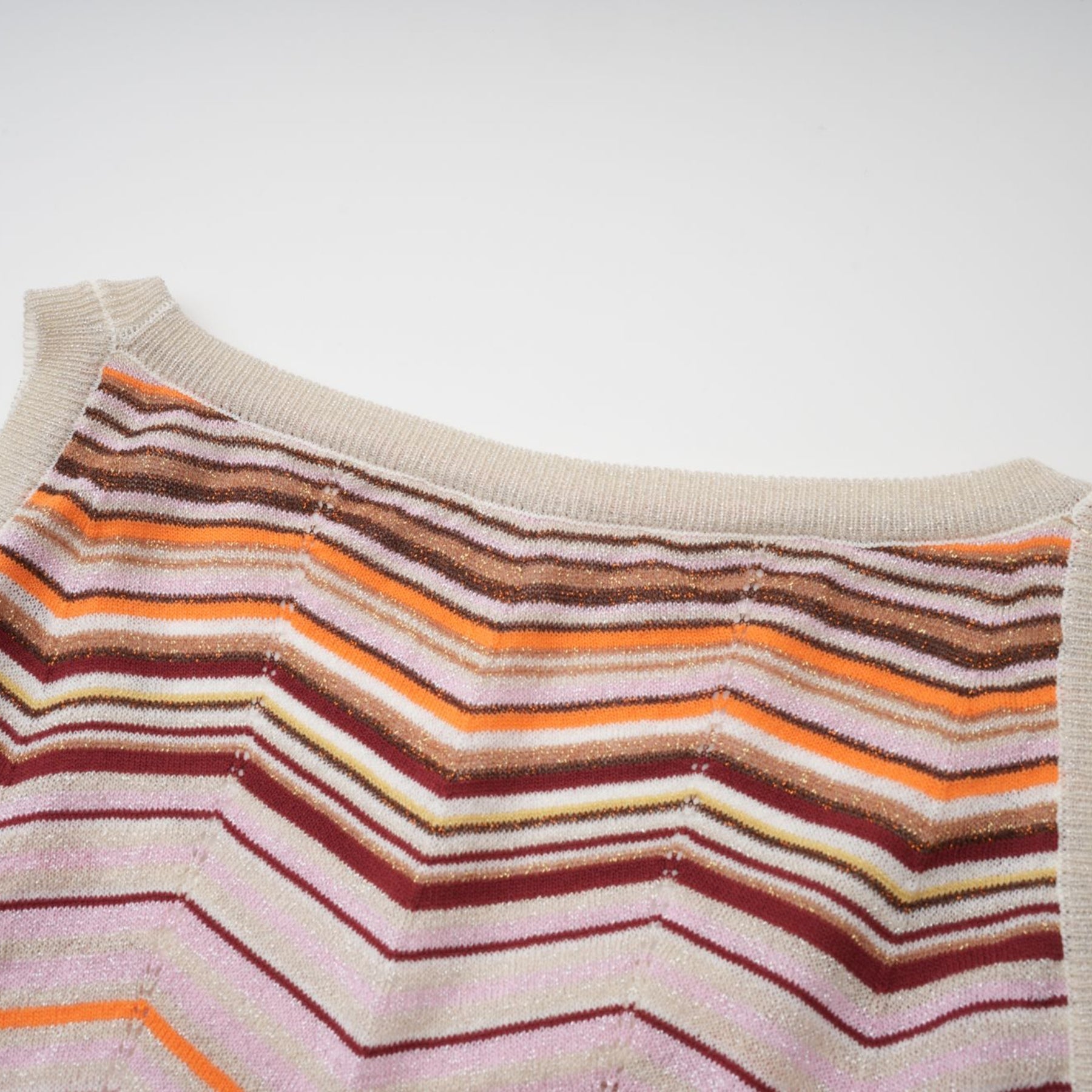 Chloé Neutral Striped Knit Matching Set