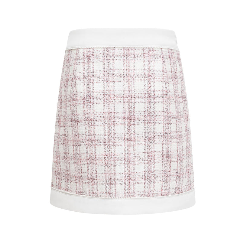 Chloe Pink Tweed Cropped Top and Mini Skirt Set