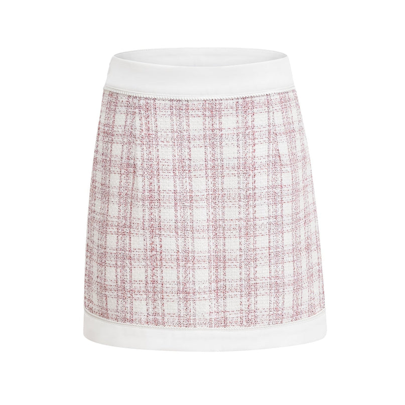Chloe Pink Tweed Cropped Top and Mini Skirt Set