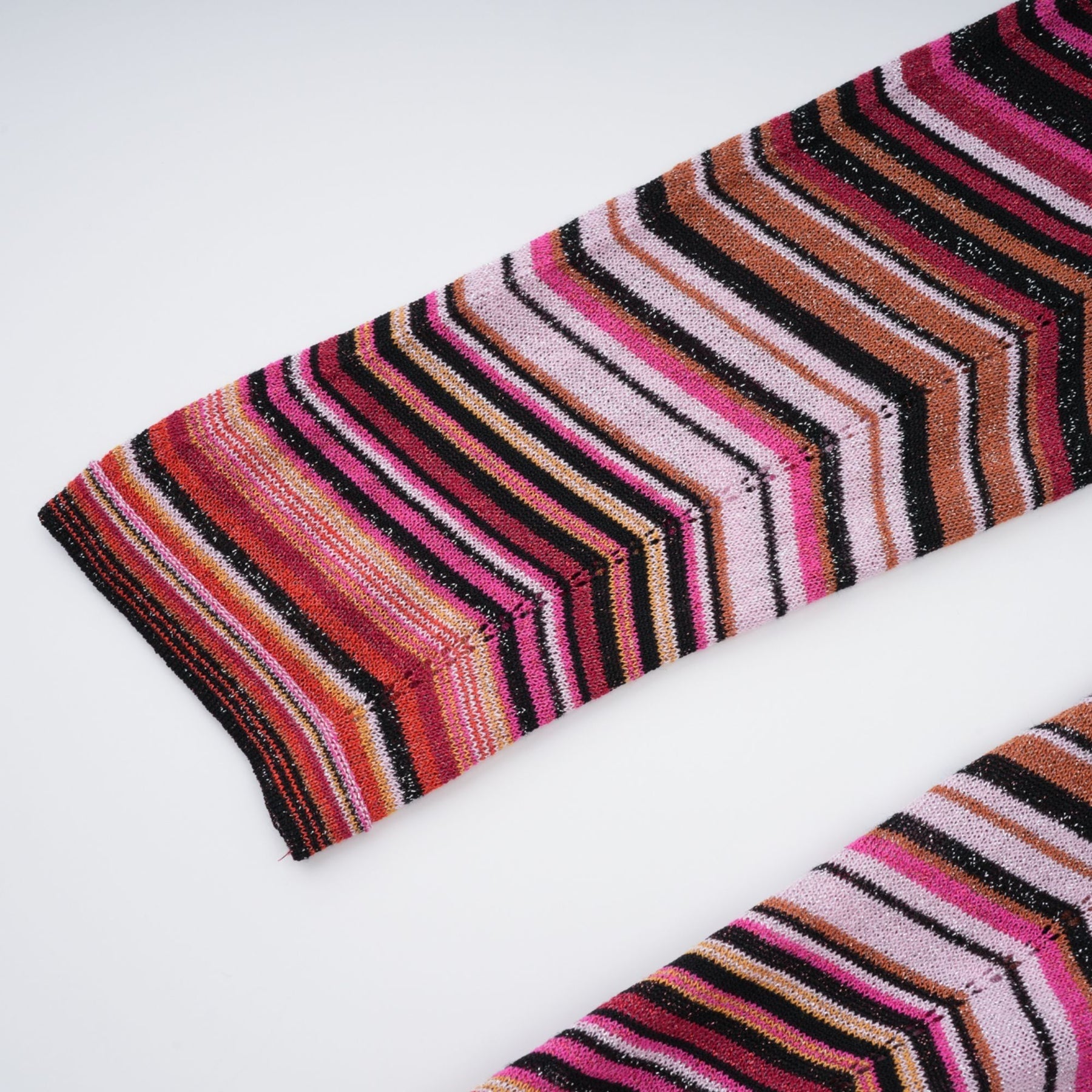 Chloé Red Striped Knit Long Cardigan