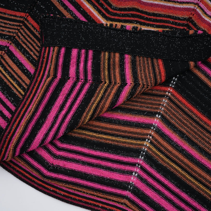 Chloé Red Striped Knit Long Cardigan