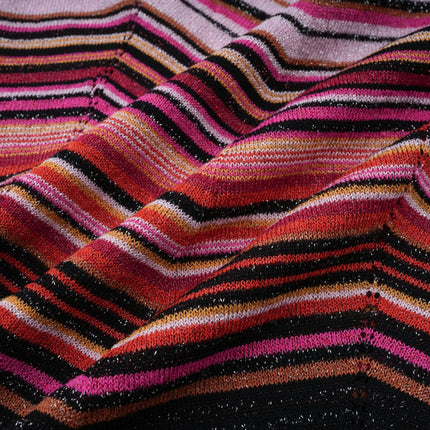 Chloé Red Striped Knit Long Cardigan