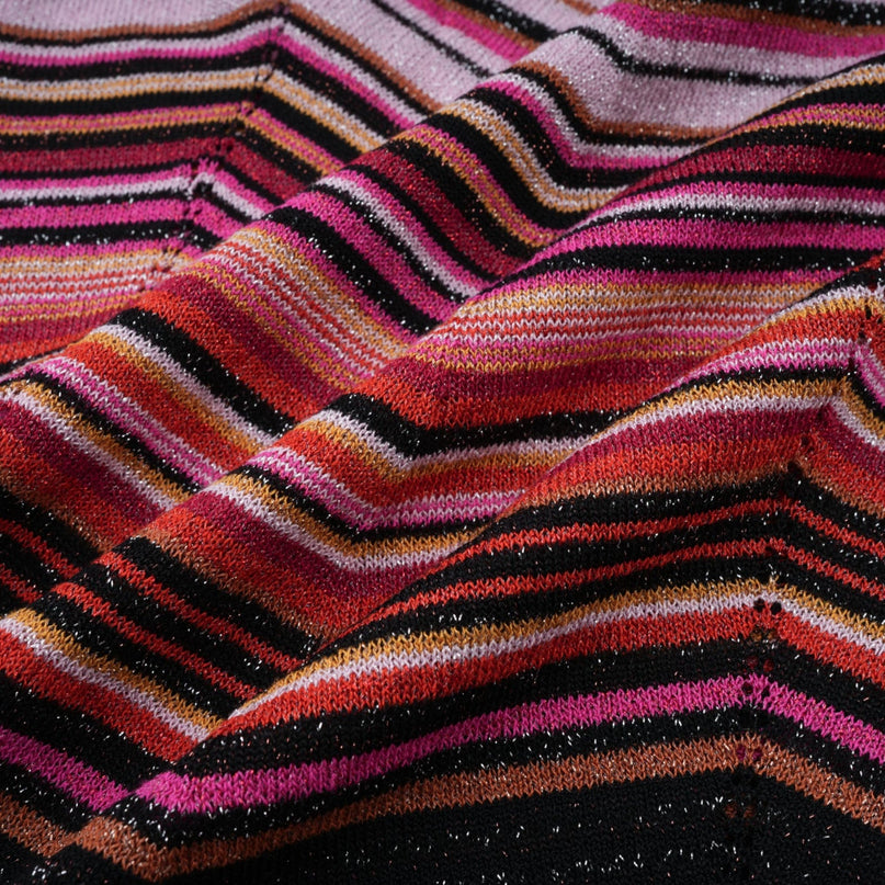 Chloé Red Striped Knit Long Cardigan