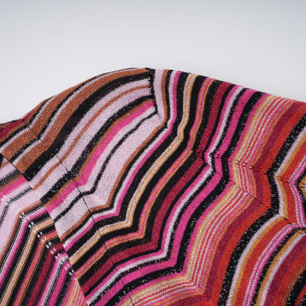 Chloé Red Striped Knit Long Cardigan