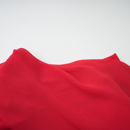 Clarabelle red draped mini dress