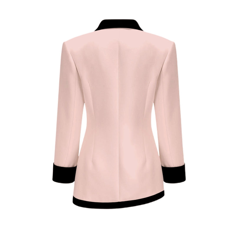 Clarissa Pink Jacket Skirt Set Luxury Elegance Modernity