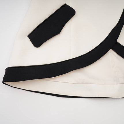 Clarissa White Jacket Skirt Set